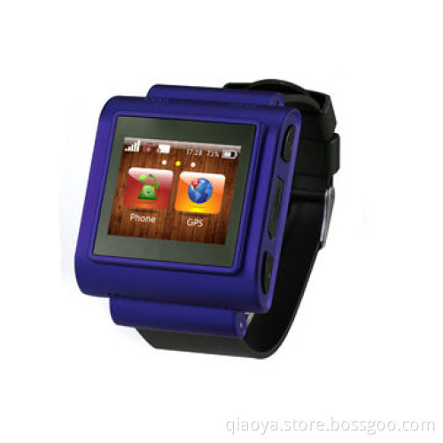 Smart wrist fitness watch with wireless heart rate monitor, GPS, SOS call
